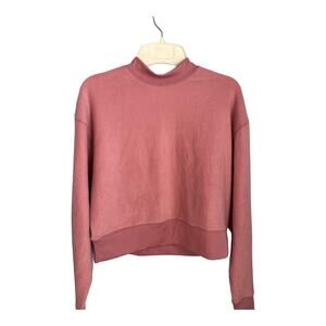 NEW Abound Nordstrom Pink Bloom Cropped Sweatshirt Size Small
